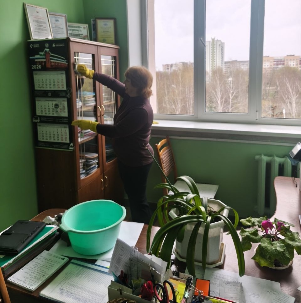 Субботник на кафедре "Механика"